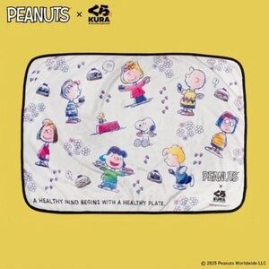Peanuts Charlie Brown Kura Sushi Exclusive Fleece Blanket Sealed Brand New